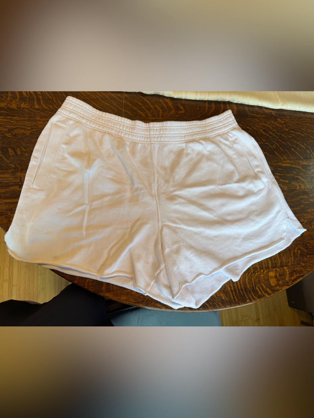 Aerie White Terry Cloth Shorts